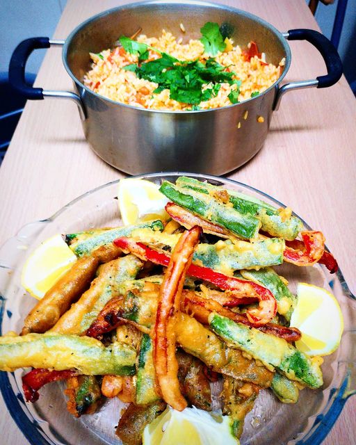 Legumes da Horta com arroz de tomate Legumes da Horta com arroz de tomate