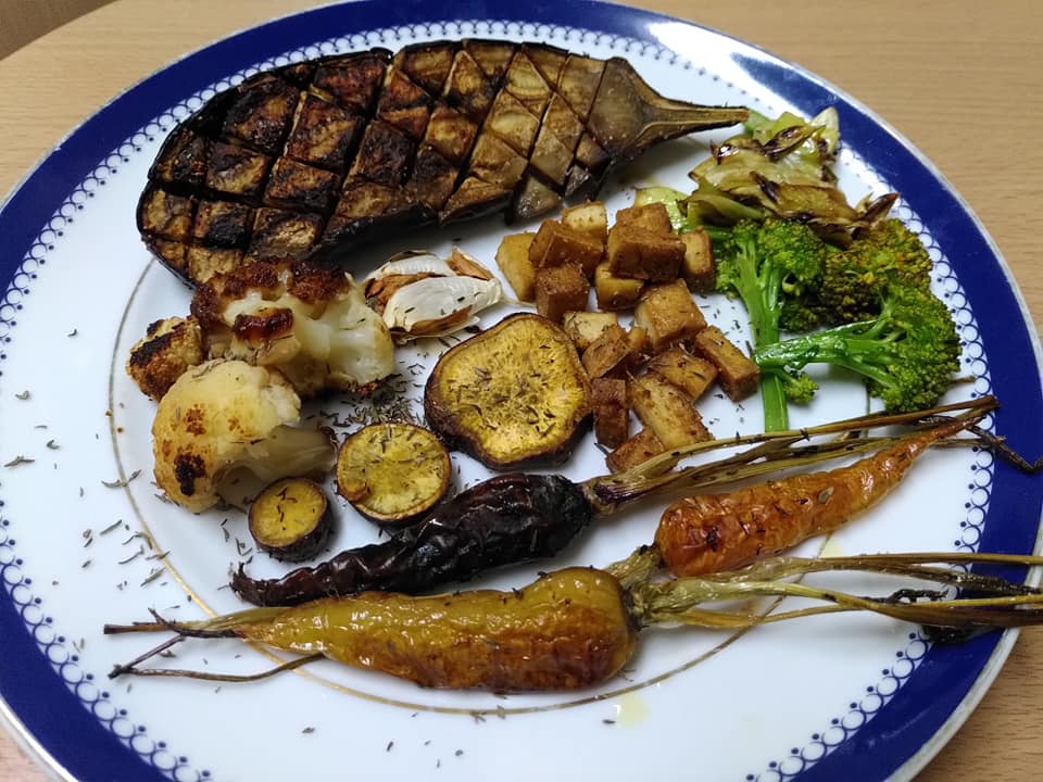 Legumes no forno